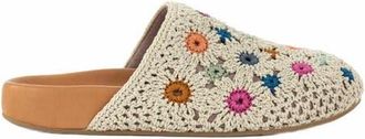 The Sak Bolinas Crochet Clog Shoe in Natural Multi Flowers at Nordstrom, Size 11