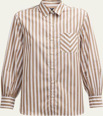 Rag & Bone Maxine Striped Button-Front Shirt
