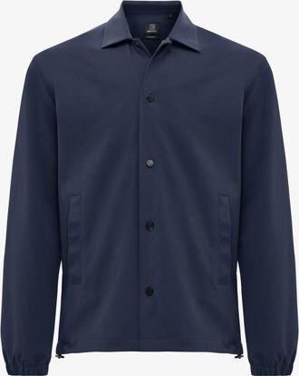 Genti Button Overshirt | Donkerblauw