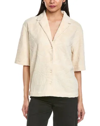 Faherty Cabana Towel Terry Camp Shirt