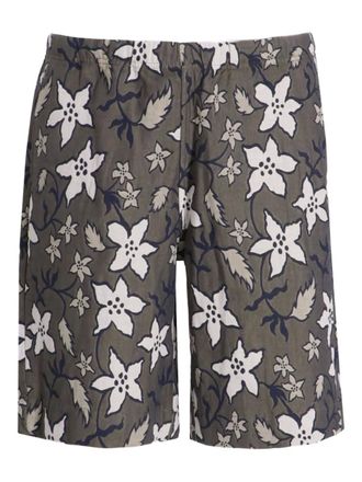 Paul Smith Shorts met bloemenprint - Grijs