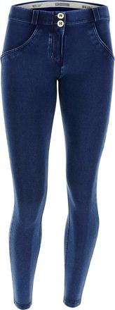 Freddy Leggings FREDDY Leggings WRUP4RC002ORG, Damen, Gr. L, EURO, blau (schwarz jeans, schwarz seams), Obermaterial: 84% Baumwolle CO. 16% Elasthan EL., Hos