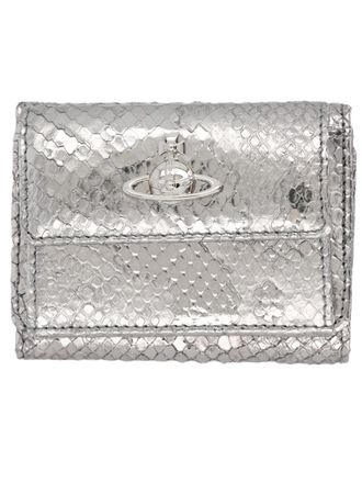 Vivienne Westwood Orb Metallic Snake Calfskin Wallet