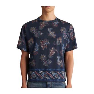 Etro Etro, T-Shirts, male, Blue, Size: XL T-Shirt