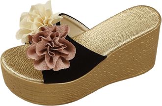 Generic 2026 Women Slippers Shoes Toe Ladies for Causal Classic Fit Sandals Womens Slipper (Black, 2.5) (2)