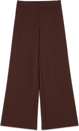Oltre Palazzo Broek - Dames - Wijde Broeken - Bruin - XL - Polyester - Broeken