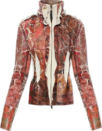 Maison Margiela Jas met vintage-effect - Dames - Zomerjassen - Veelkleurig - S - Wol - Jassen