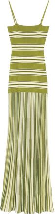 Faithfull The Brand Esenia Striped Pleated Dress