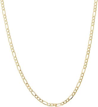 Italian Gold, Inc 10K 3.4Mm Semi-Solid Figaro Necklace