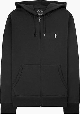 Polo Ralph Lauren Mens Polo Ralph Lauren Double Knit Full Zip Hoodie Black - Size: 42/Regular
