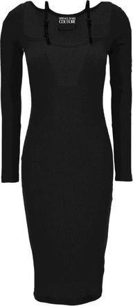 Versace Jeans Couture Jurken - Dames - Casual kleedjes - Zwart - 2XS - Kleedjes