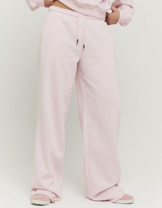 Tally Weijl Sweathose TALLY WEIJL SPACOWIBY, Damen, Gr. 38, N-Gr, parfait pink, Sweatware, Obermaterial: 64% Baumwolle, 36% Polyester, unifarben, lang, Hosen Swea