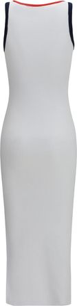 Fiorucci Womens Midi Dress Ribbed Cotton Multicolour