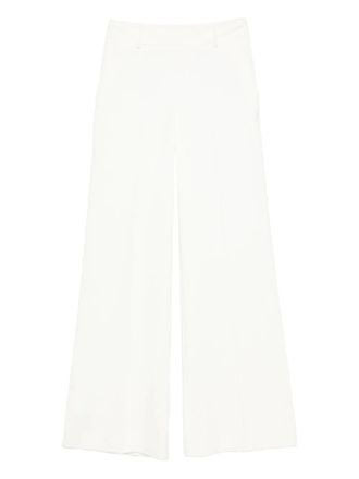 Ermanno Scervino Broek met geplooid detail - Wit