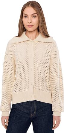 Varley Myrtle Button Through Knit Womens Sweater Birch : XXS, Cotton