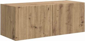 vidaXL Mueble De Tv Montado En La Pared Roble Artesanal Vidaxl