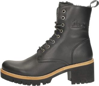 Panama Jack Padma B2 - Dames - Veterlaarzen - Zwart - 42 EU - Leer - Schoenen
