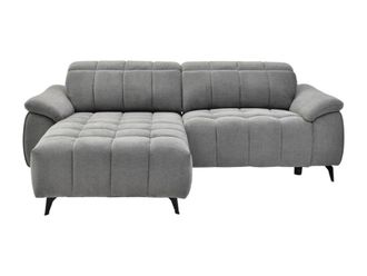 VENTE-UNIQUE.COM Sof&aacute; rinconera nailon 4 plazas gris 230x169cm