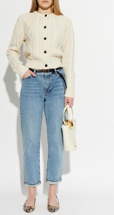 Frame Denim Jeans With Tapered Legs, Womens, Blue