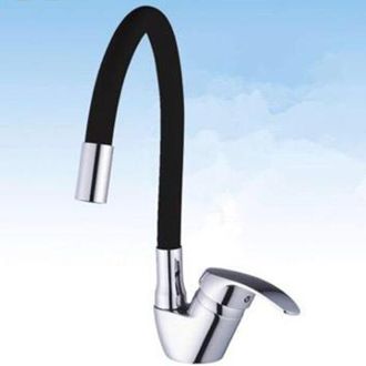 Trade Shop Trade Shop - Rubinetto Miscelatore Girevole Per Lavandino Lavello Cucina Colore Canna Nero