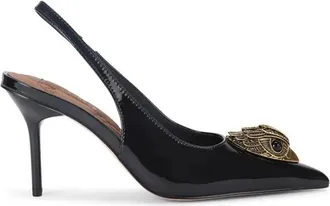 Kurt Geiger Belsize Sling Back Heel - Dames - Schoenen - Zwart - Maat: 40 EU Leer