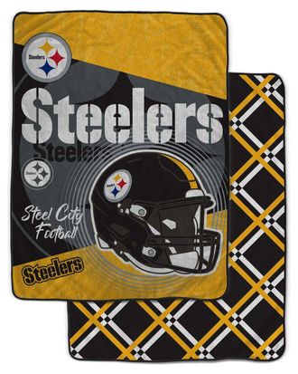 Pegasus Sports Pittsburgh Steelers Nfl Team Helmet Oversized Fleece Blanket
