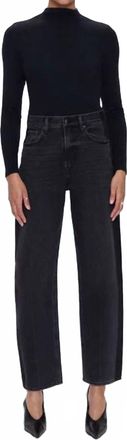 Pistola Denim Wes High Rise Barrel Jean In Cinema