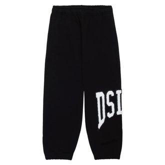 Diesel Black Logo Joggers - male - Diesel - Sweatpants - Black - 6 Y - Kids