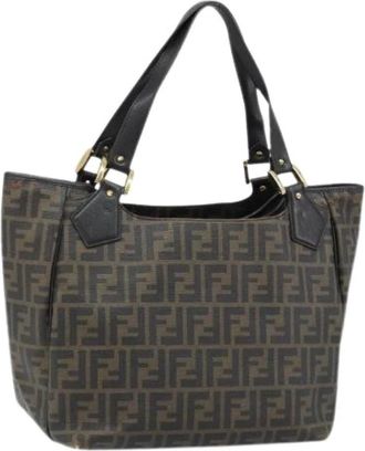Fendi Pre-owned Vintage Tote Bag - Dames - Vintage Shopper - Bruin - ONE Size - Leer - Vintage