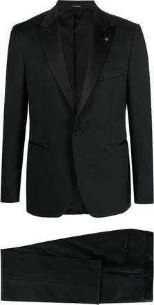 Tagliatore Single Breasted Suits - Heren - Business pakken - Zwart - XL - Kostuums