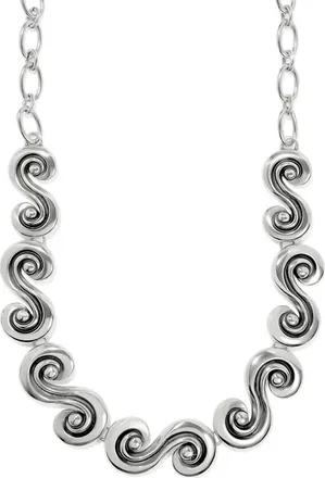 Brighton Contempo Moda Scroll Necklace In Silver