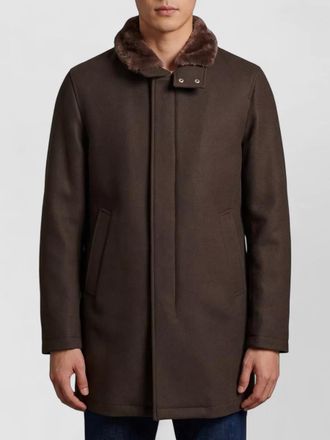 Herno wool mid-length regular-fit coat
