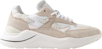 D.A.T.E. Camoscio Sneaker - Dames - Sneakers - Wit - 38 EU - Schoenen