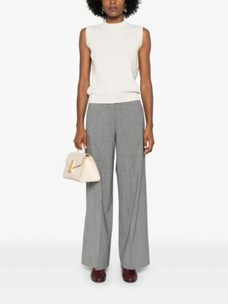 Fabiana Filippi Womens M&eacute;lange-Effect Trousers Aw24 W