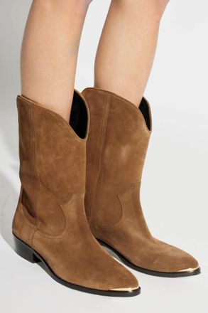 Isabel Marant Elbana Heeled Ankle Boots, Womens, Brown