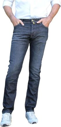 Jacob Cohen Slim Fit Katoenen Jeans met Stretch - Heren - Slim Fit Jeans - Blauw - W32 - Katoen - Jeans