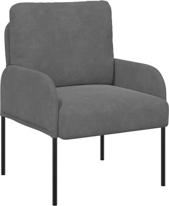 vidaXL Sof&aacute;s Con Coj&iacute;n 55cm Gris Oscuro Madera Contrachapada Vidaxl