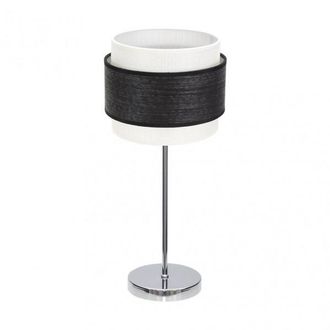 Fabrilamp Sobremesa Myriam 1xe14 Cromo/madera Negra 47x18x18 Cm