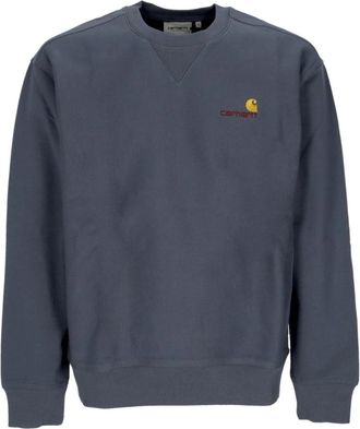 Carhartt Work in Progress Crewneck Sweatshirt - Heren - Sweatshirts - Blauw - XL - Katoen - Hoodies & sweatvesten