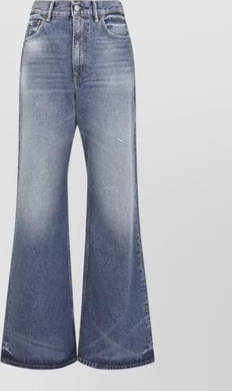 Acne Studios denim high-rise wide-leg jeans