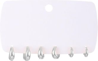 Generic Gold Hoop Earrings Set 3 Pair For Women Plated Lightweight Small Gold/Silver Chunky Open Hoops Girls Jewelry Gifts A (A, One Size)