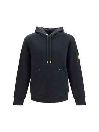 Moose Knuckles Zip-Up Cotton Sweatshirt - Black