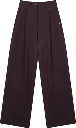 ottod'Ame Wijde broek - Dames - Wijde Broeken - Bruin - S - Broeken