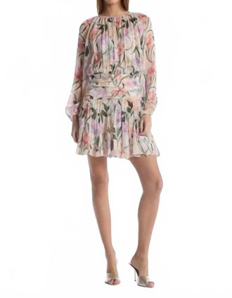 Christy Lynn Billie Mini Dress In Jardin Ivory