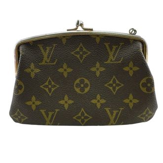 Louis Vuitton Monogram Brown Leather Pouch (Pre-Owned)