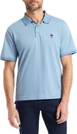 Robert Graham Lucifer Knit Polo in Slate Blue at Nordstrom Rack, Size Small