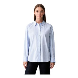 Joop Dames, Blouses & Shirts, Blauw, Maat: XS Katoen