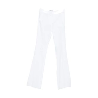 Max Mara Wide Trousers, female, White, Size: 2XS Wide Trousers