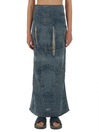 Diesel Denim Cotton Skirt - Blue