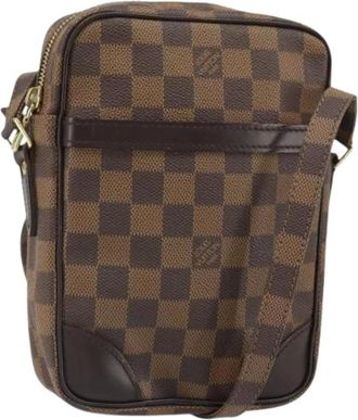 Louis Vuitton Pre-owned Cross Body Bags, female, Brown, Size: ONE SIZE Pre-owned Vintage Canvas Cross Body Bag